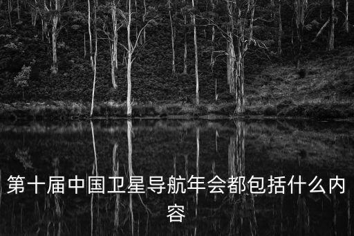 第十屆中國衛(wèi)星導(dǎo)航年會都包括什么內(nèi)容