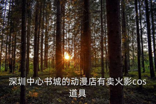 深圳中心書城的動漫店有賣火影cos道具