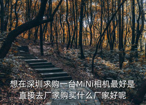 想在深圳求購一臺MiNi相機最好是直接去廠家購買什么廠家好呢