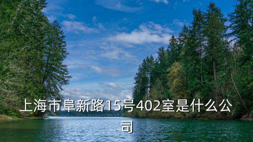 上海市阜新路15號402室是什么公司
