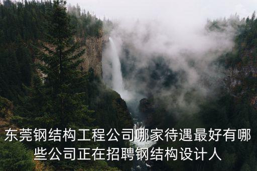 東莞鋼結構工程公司哪家待遇最好有哪些公司正在招聘鋼結構設計人