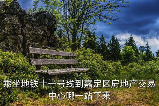 乘坐地鐵十一號線到嘉定區房地產交易中心哪一站下來