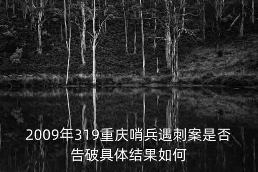 2009年319重慶哨兵遇刺案是否告破具體結果如何