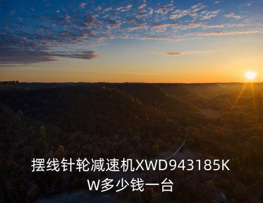 擺線針輪減速機XWD943185KW多少錢一臺