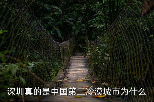 深圳真的是中國第二冷漠城市為什么