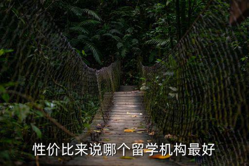 性價比來說哪個留學機構最好