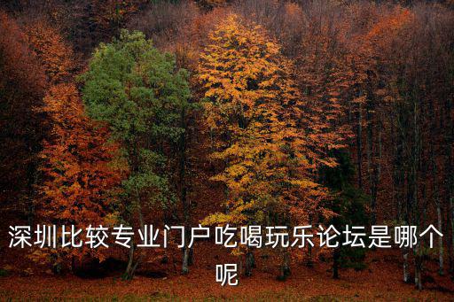 深圳比較專業(yè)門戶吃喝玩樂論壇是哪個呢