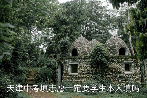 天津中考填志愿一定要學(xué)生本人填嗎