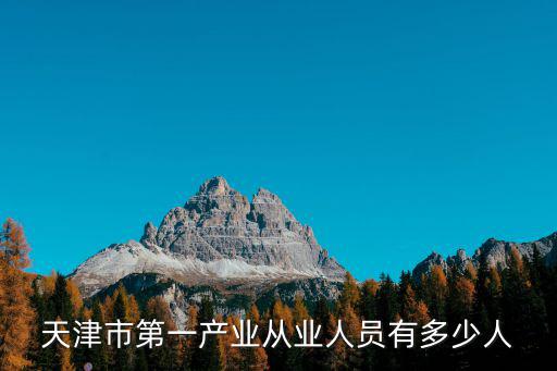 天津市第一產業(yè)從業(yè)人員有多少人