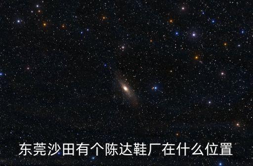 東莞沙田展達，東莞沙田有個陳達鞋廠在什么位置