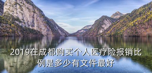 2019在成都購買個人醫療險報銷比例是多少有文件最好