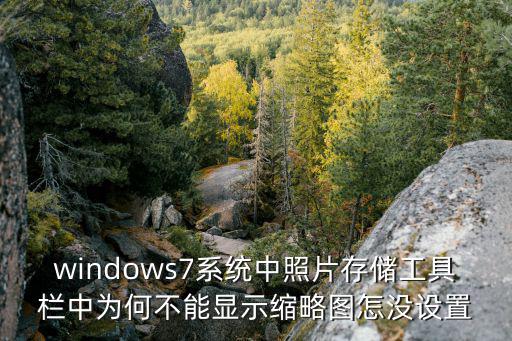windows7系統(tǒng)中照片存儲(chǔ)工具欄中為何不能顯示縮略圖怎沒設(shè)置