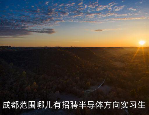 成都范圍哪兒有招聘半導體方向實習生