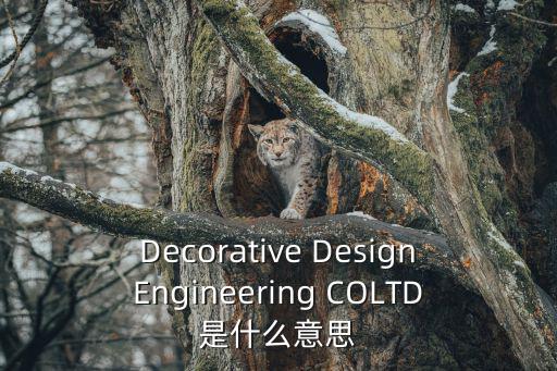 Decorative DesignEngineering COLTD是什么意思