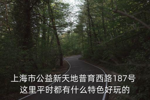 上海市社會公益新天地，上海市公益新天地普育西路187號 這里平時都有什么特色好玩的