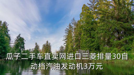 瓜子二手車直賣網進口三菱排量30自動檔汽油發動機3萬元