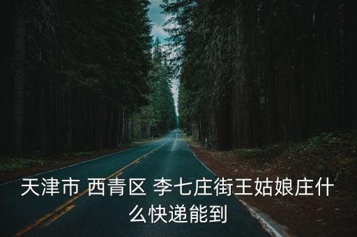 天津市 西青區 李七莊街王姑娘莊什么快遞能到