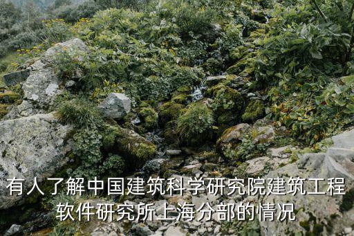 上海市建科院為什么還沒有上市，有人了解中國建筑科學(xué)研究院建筑工程軟件研究所上海分部的情況