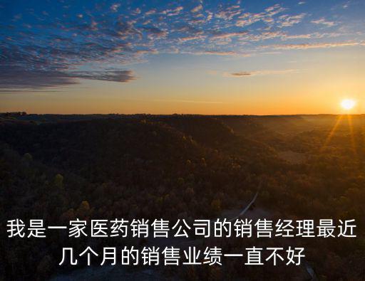 我是一家醫(yī)藥銷售公司的銷售經(jīng)理最近幾個月的銷售業(yè)績一直不好