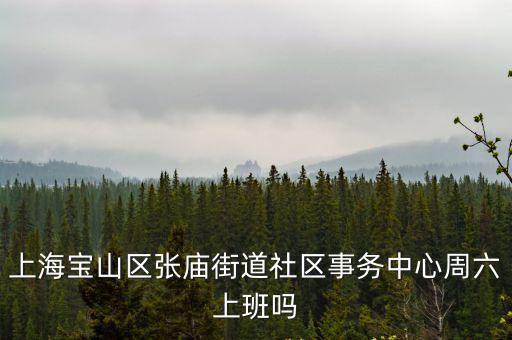 上海寶山區(qū)張廟街道社區(qū)事務(wù)中心周六上班嗎