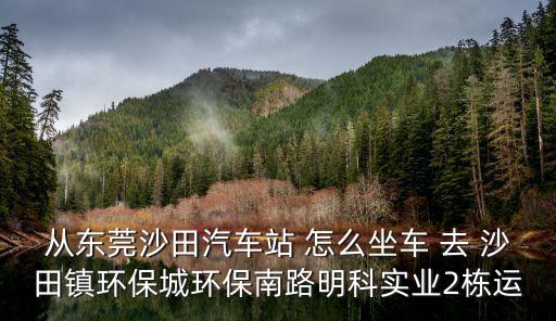 從東莞沙田汽車站 怎么坐車 去 沙田鎮環保城環保南路明科實業2棟運