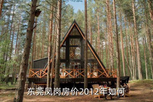東莞鳳崗房價2012年如何