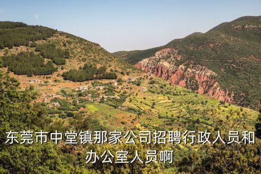 東莞市中堂鎮那家公司招聘行政人員和辦公室人員啊
