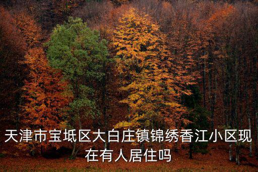 天津市寶坻區大白莊鎮錦繡香江小區現在有人居住嗎