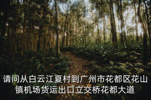 請問從白云江夏村到廣州市花都區花山鎮機場貨運出口立交橋花都大道