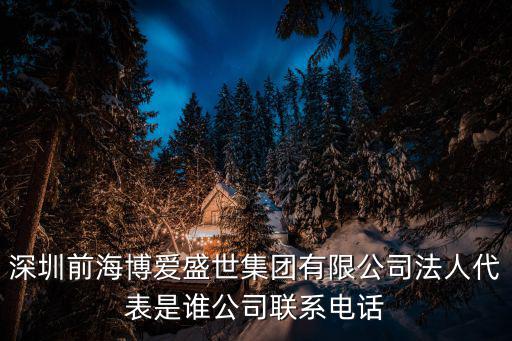 深圳前海盛世，深圳前海博愛盛世集團(tuán)有限公司法人代表是誰公司聯(lián)系電話