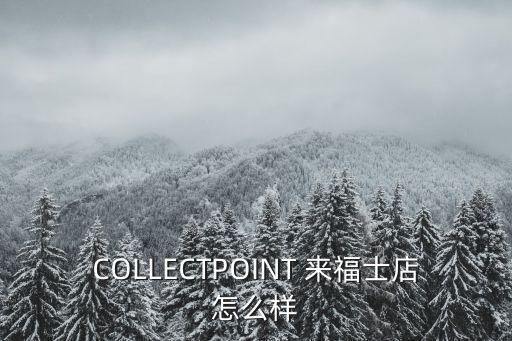 COLLECTPOINT 來福士店怎么樣