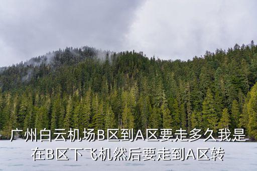 廣州白云機(jī)場(chǎng)B區(qū)到A區(qū)要走多久我是在B區(qū)下飛機(jī)然后要走到A區(qū)轉(zhuǎn)
