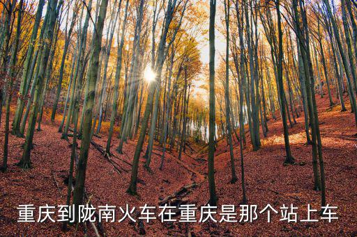 重慶市至隴南站列車時刻表，重慶到隴南火車時刻表