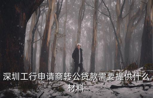 深圳工行申請商轉公貸款需要提供什么材料