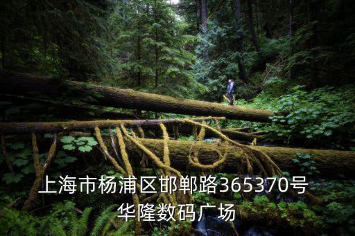 上海市楊浦區邯鄲路365370號 華隆數碼廣場