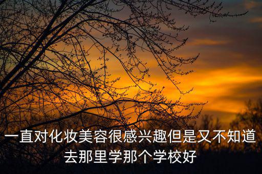 一直對化妝美容很感興趣但是又不知道去那里學那個學校好