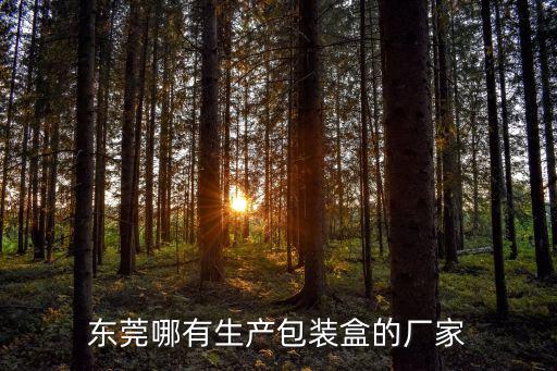 東莞哪有生產包裝盒的廠家