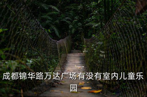 成都錦華路萬達廣場有沒有室內兒童樂園