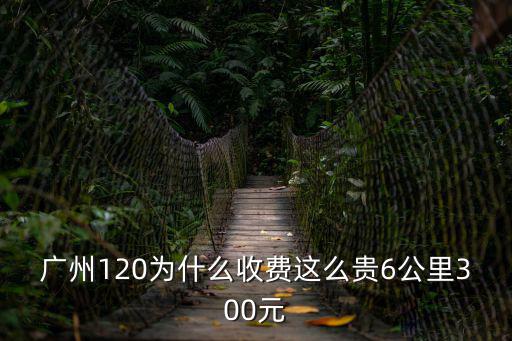 廣州120為什么收費這么貴6公里300元