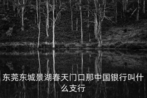 中國銀行東莞麻涌支行營業(yè)部，中國銀行廣東省分行營業(yè)部 英語怎么寫