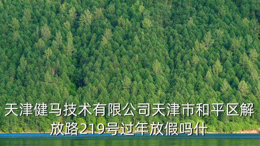 天津市導演李建忠，天津健馬技術有限公司天津市和平區解放路219號過年放假嗎什