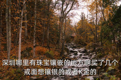 深圳哪里有珠寶鑲嵌的地方啊買了幾個(gè)戒面想鑲銀的或者K金的