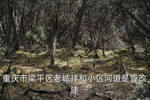 重慶市梁平區老城祥和小區河道是否改建
