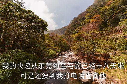 我的快遞從東莞到奎屯的已經十八天啦可是還沒到我打電話查詢他