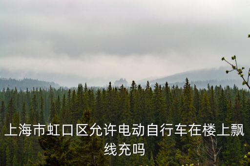 上海市虹口區允許電動自行車在樓上飄線充嗎