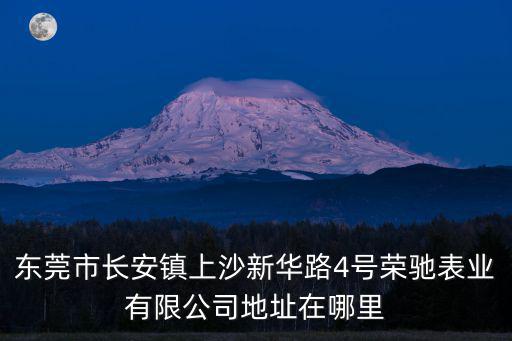 東莞市長(zhǎng)安鎮(zhèn)上沙新華路4號(hào)榮馳表業(yè)有限公司地址在哪里