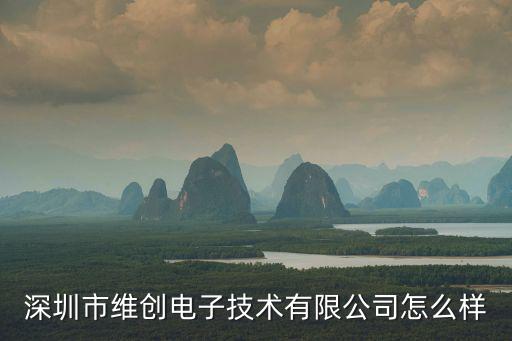 深圳市維創(chuàng)電子技術(shù)有限公司怎么樣