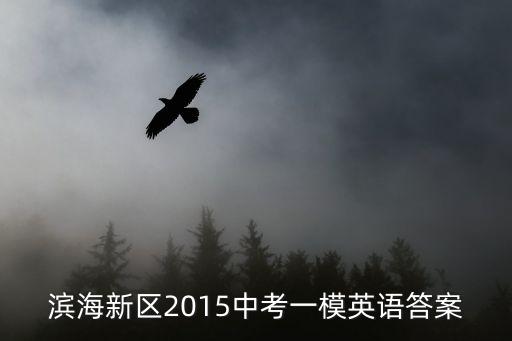 濱海新區2015中考一模英語答案