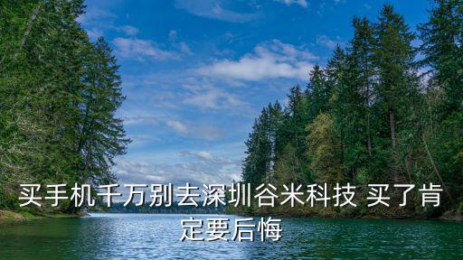 深圳市谷米科技有限公司待遇，買手機千萬別去深圳谷米科技 買了肯定要后悔