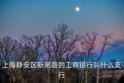 上海市靜安區石門二路工商所地址，上海靜安區新閘路的工商銀行叫什么支行